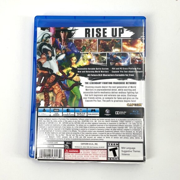 Street Fighter V PS4 Capcom 1-2 Players Includes Case & Booklet Clean Disc - Picture 2 of 5